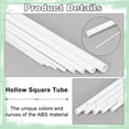 thumbnail image 4 of 32Pcs White Plastic Round Hollow Tube Length 11.8 Inch Diameter 2/2.5/3/4/5/6/8/10mm Plastic Model Tube White Plastic Rods Round Bar Hollow Tubing Rod for Architectural Model Making, 4 of 7