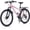 Pink, variant on NEORIVER 24 Inch Mountain Bike, 21-Speed All-Terrain Bicycle with Suspension Fork, Dual Disc Brakes, Rear Rack & Internal Cable Routing