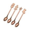 thumbnail image 1 of Abbracc 4 Pieces Christmas Coffee Spoons Ice Cream Spoon Tableware Kitchen Cutlery Small Option 3, 1 of 9