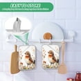 thumbnail image 6 of Two Pieces Of Square Heat Insulation Pad Oven Mitts 7x9.8 Inch Oven Microwave Kitchen Cooking Baking Cute Orange Bird, 6 of 7