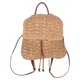 thumbnail image 1 of Mochila de paja de moda para mujer, bolso de playa tejido bohemio de gran capacidad, bolso de fiesta para vacaciones de verano, mochila tejida, 1 of 8