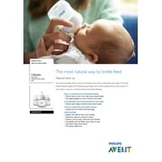 Philips Avent Natural Baby Bottle, Clear, 4oz, 3pk, SCF010/37