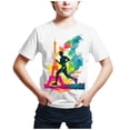 thumbnail image 2 of Playeras Cuello V Verano Niños Niñas Manga Corta Estampados Camiseta Tops Ropa, 2 of 5