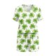 thumbnail image 3 of V Cuello Manga Larga Casual Impreso Día de San Patricio Blusa Y Pantalones Cortos para Niñas, Estilo de Moda con Pantalones Cortos de Bolsillo, 3 of 7