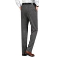 thumbnail image 2 of HBDesign Mens Tweed Dress Pants Thick Warm Wool Blend Trousers Classic Fit Business Casual Fall Winter, 2 of 7