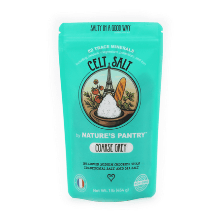 Celtic Sea Salt- Coarse Light Grey Bag 1lb (16oz) Celt Salt By Natures Pantry