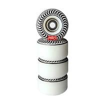 Piro Wheels Piro Performance Graphic Fingerboard Wheels - Spiral White
