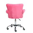 thumbnail image 3 of Magshion Deluxe Microfiber Office Desk Chair Bar stool Beauty Nail Salon Spa Vanity Seat Pink, 3 of 4