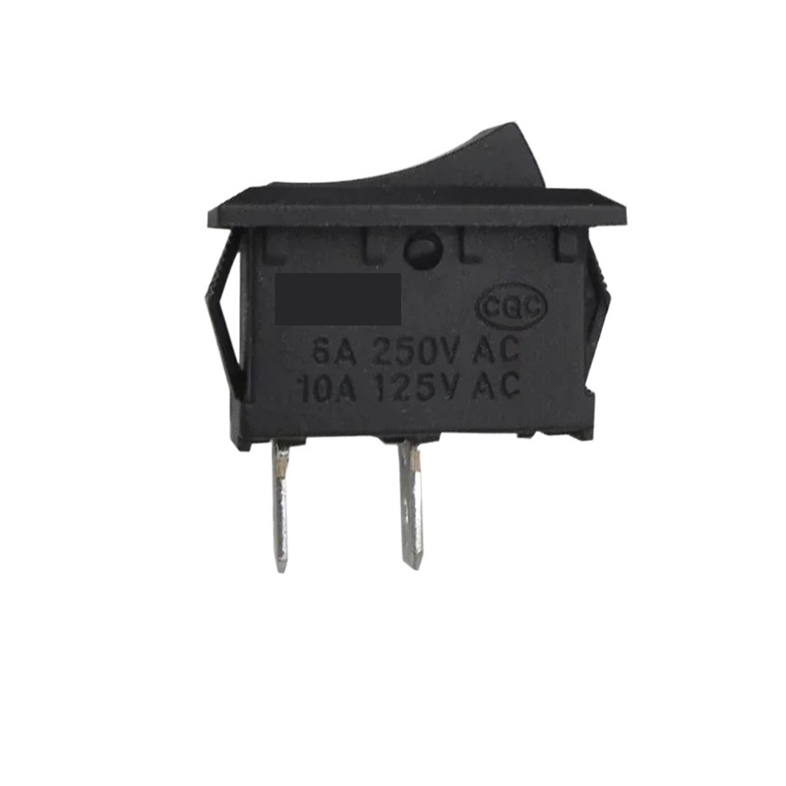 Black Snap-in Rocker Switch 2 Pin Power Switches SPST Boat-Shape Push Button Switches 15x21mm Toggle Switch KCD11 / KCD1