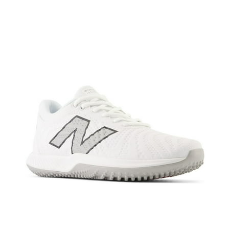 New Balance Men's Fuelcell 4040V7 Turf Trainer Baseball Shoes White/Grey Medium 11.5