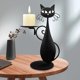 thumbnail image 5 of Candelabro de Gato de Dibujos Animados de Metal Vintage Sunnimix Porta Vela, 5 of 8