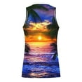 thumbnail image 3 of Zylanna Men's Hawaii Tank Tops Pullover, Beach Vacation Sleeveless Crew Neck Cool Vest Casual T-Shirts for Men Blue Size XL, 3 of 4