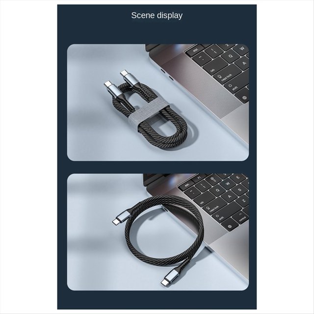 Cable de Carga PD 240W Tipo C de Doble Extremo una Cable de Datos USB Tipo C 240WPD 2M