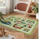 thumbnail image 5 of Alfombra LIVEBOX Verde para Niños, 90x150 cm, Lavable, Tapete de Juego con Carretera, 5 of 8