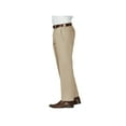 thumbnail image 2 of Haggar Men's Work To WeekendÂ® Khaki Flat Front Pant Classic Fit 41114957522, 2 of 7