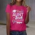 thumbnail image 2 of MEICHEN Graduation Gifts for Her: Women's Leisure Fashion Graduation Season Printed Short Sleeve Tshirts Womens Spring Summer Tops, 2 of 4
