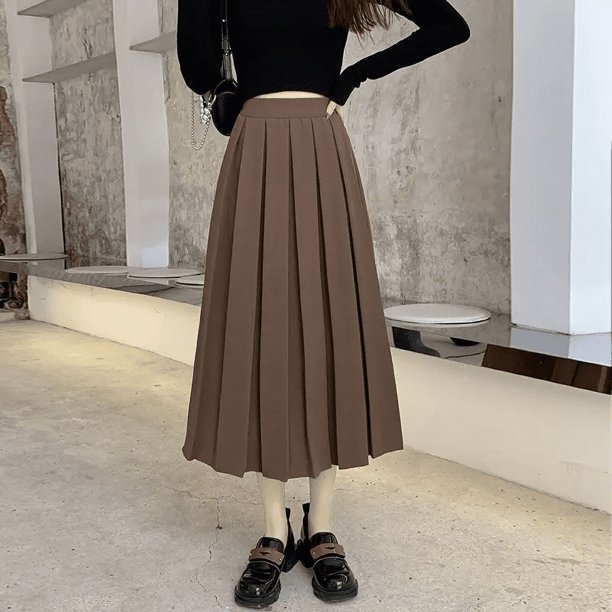 Falda 2024 nueva falda sexy elástica de cintura alta adelgazante elegante de longitud media para mujer temporada primavera verano