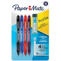 Paper Mate Profile Mech Mechanical Pencil Set with 0.7mm #2 Lead, 4 Count Assorted Colors