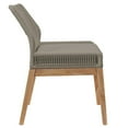 thumbnail image 6 of Modway Wellspring Outdoor Patio Teak Wood Dining Chair in Light Gray Greige, 6 of 7