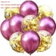 thumbnail image 1 of Nvzi 50 globos de confeti rosa y dorado, globos de fiesta de cumpleaños premium de 12 pulgadas, globos a granel para despedida de soltera, decoración de fiesta de graduación, 1 of 4