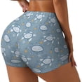 thumbnail image 2 of Sigee Turtle Print Women's High Waist Workout Shorts - Squat Proof, Tummy Control, Yoga and Gym Activewear-XX-Large, 2 of 9