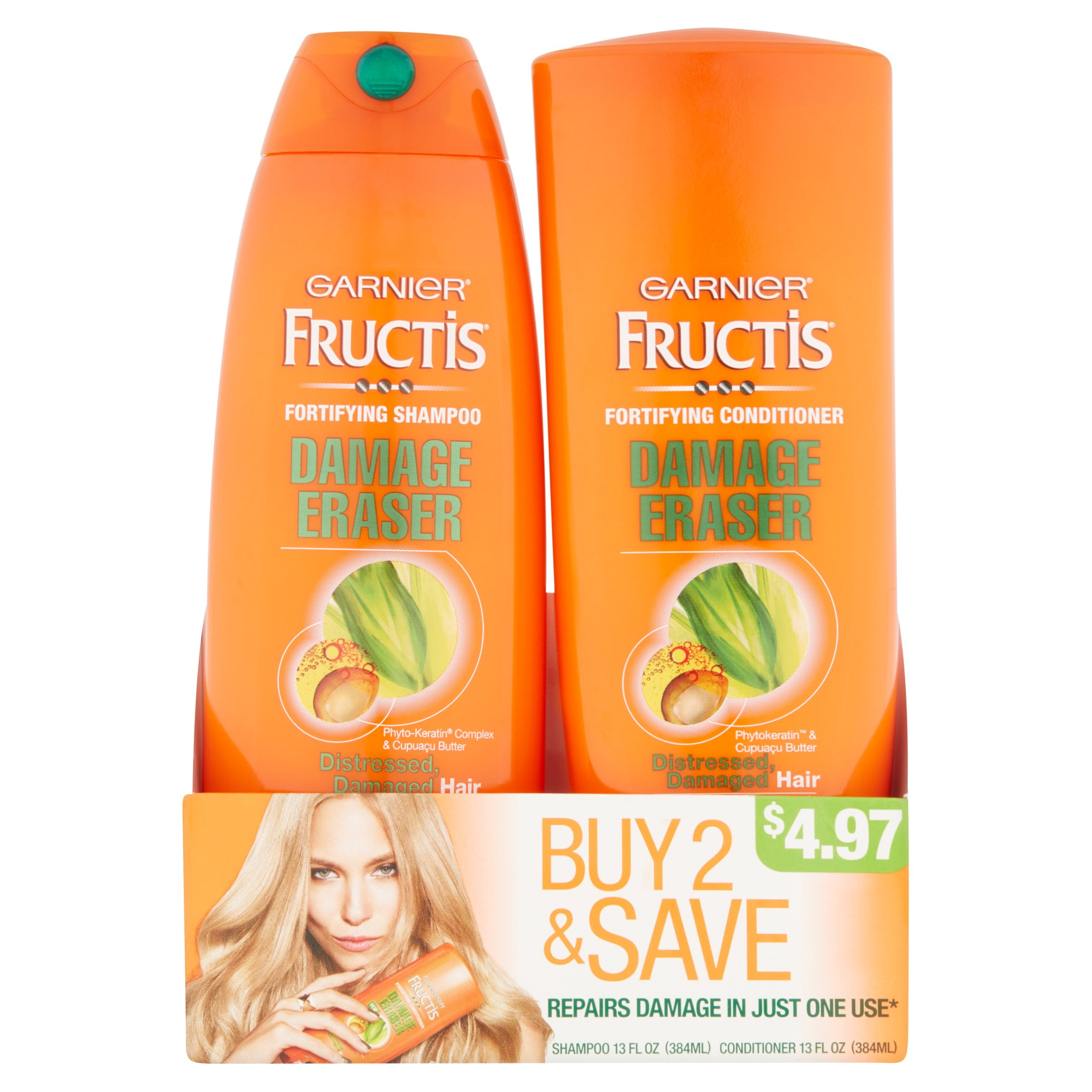 Garnier Fructis Damage Eraser Fortifying Shampoo and Conditioner