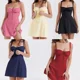 thumbnail image 4 of Vestido elegante de moda de verano estilo francés con tirantes suaves, vestidos sin mangas para mujer, vestidos de sensación de alta gama de viento suave, 4 of 5