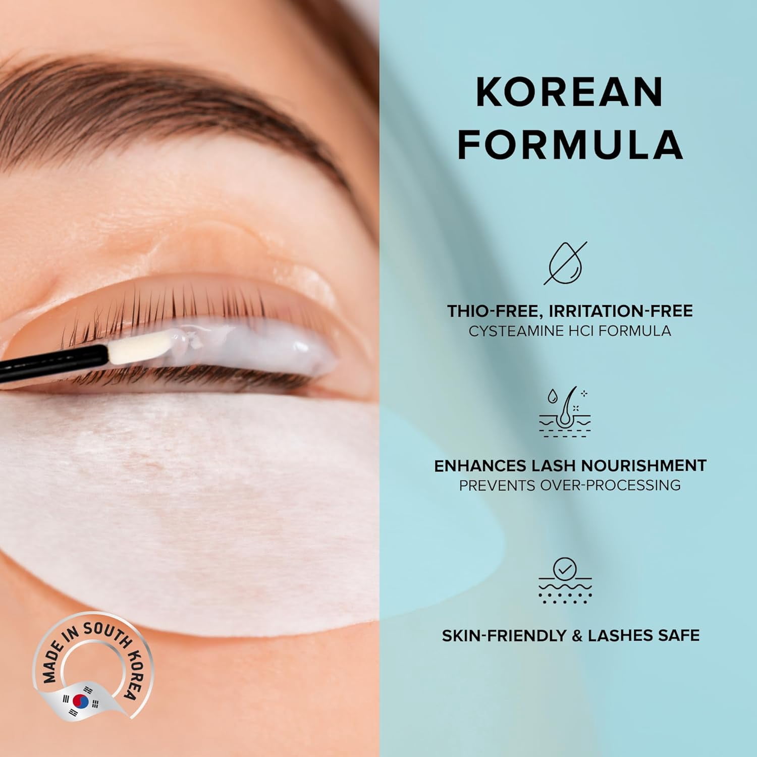 AYASAL Eyelash Perm Kit, Professional Quality Lash Lift, Semi-Permanent Curling Perming Wave, Lotion & Liquid Set