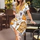 thumbnail image 3 of Balery Honey Bee Set Vestidos sueltos de manga corta para mujer, vestidos de verano 2025, vestidos casuales de corte A con vuelo., 3 of 6