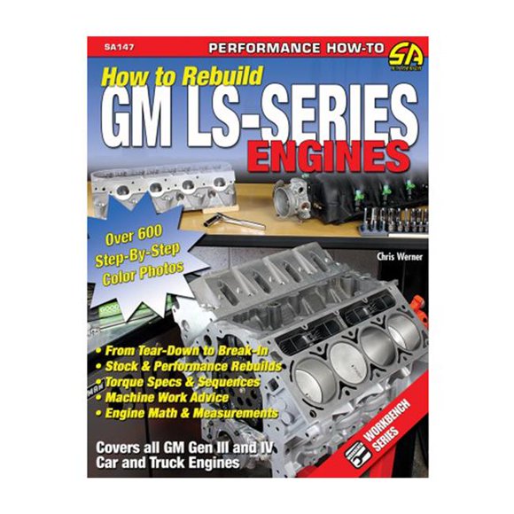 S-A Books SA147 How to Rebuild GM LS Series Engines Guide Book