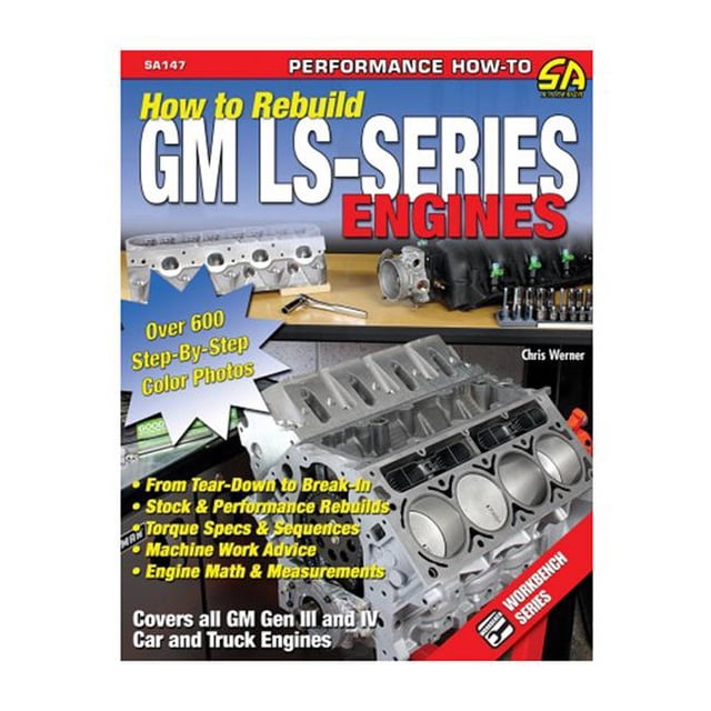 S-A Books SA147 How to Rebuild GM LS Series Engines Guide Book