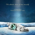 thumbnail image 4 of Fiudx Anillo de Moda con Diamantes Blancos Naturales, Joyería Romántica para Bodas, Talla 7, 4 of 4