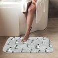 thumbnail image 4 of 1pc Snowmen Pattern Absorbent Non-Slip Bathroom Thickened Flannel Rug Decor,Soft,Quick Drying,Suitable For Indoor/outdoor Use,Bathrooms,Bedrooms,Kitchens,Terrace,Laundry Rooms,16"x24", 4 of 9