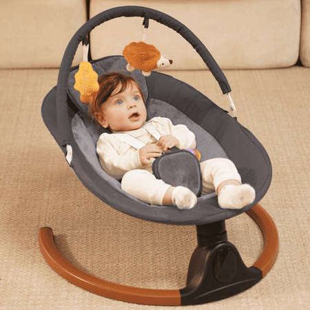 babyeap Baby Swing for Infants, 5 Speed Settings,Gray