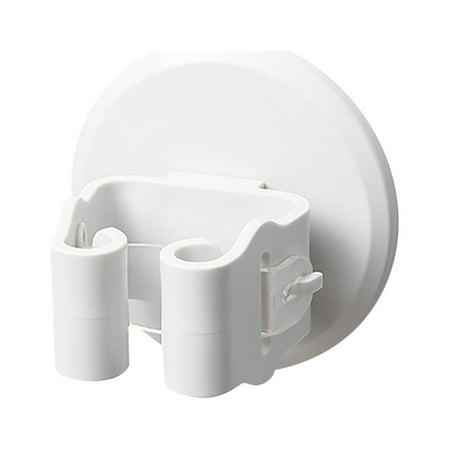

Clearance Sale! Faolaxy Broom Holder Wall Mount Nordic Color Seamless Mop Hook Creative One Card Position with Hook Mop Clip 1* Punch-Free Mop Rack