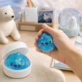 Polar Bear Dumpling Squishy Toy with Glitter Steamer Basket, 1 Set ...
