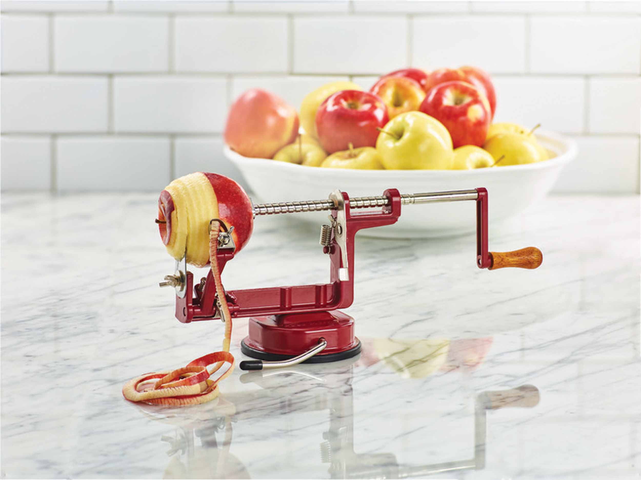Swing A Way Peel Away Cast Iron Apple Peeler With Suctioncup Walmart