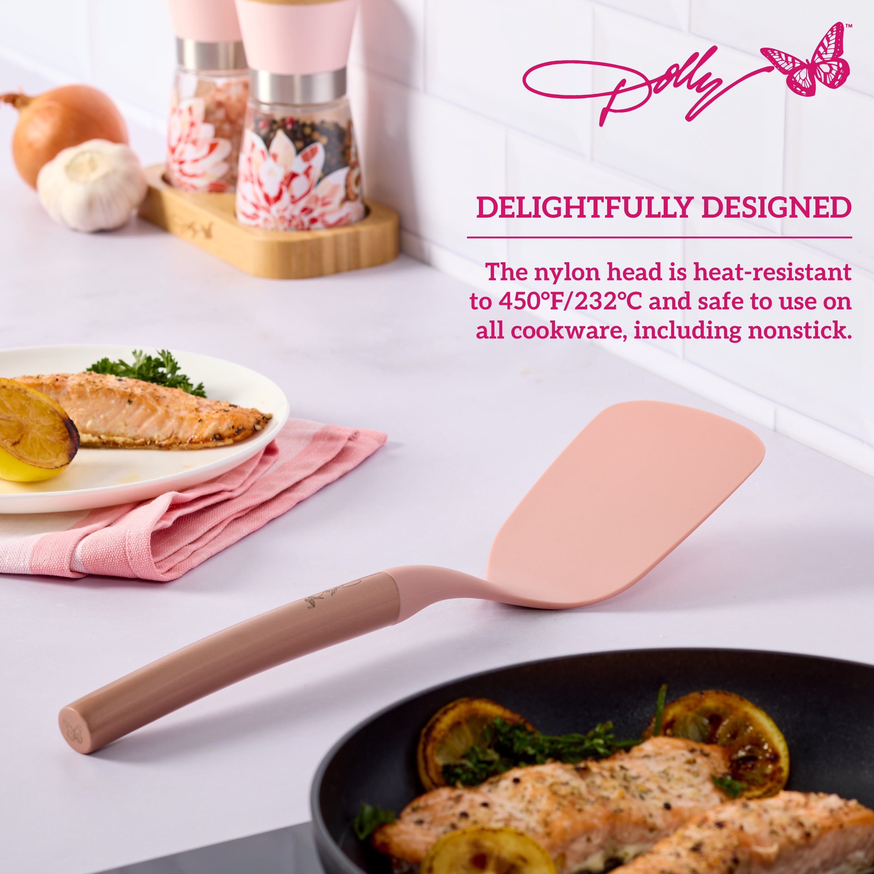 Dolly Parton Stainless Steel Short Turner, Blush
