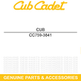 thumbnail image 2 of CUB CADET 759-3841 18.5" Blade GT2523-54 GT2554 5416R 5418F 54" Deck Lawn Mowers, 2 of 5