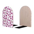 thumbnail image 2 of Lsque Orchids Flowers Printed Wood Bookends,Non-Skid Bookend for Shelves,Heavy Duty Support Bookends,Non-Slip Foam Pads for Office, Home, and Library,1 Pair, 2 of 8