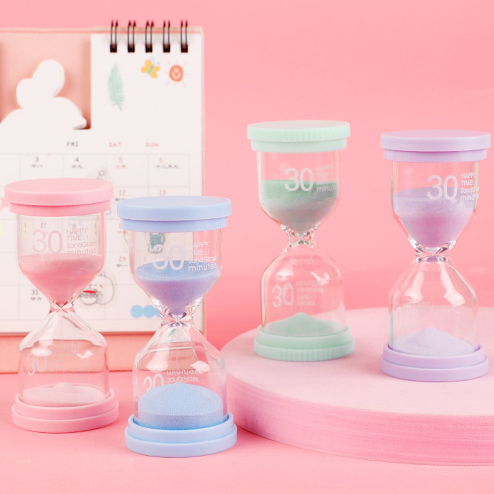 Hourglass Timer Attractive Ecofriendly Glass 3/15/30 Minutes Sand