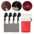 thumbnail image 3 of Copa succión Hebilla pesada 4 piezas Ganchos con S-Hook Multi-Usos para acampar Camina vidrio, 3 of 9
