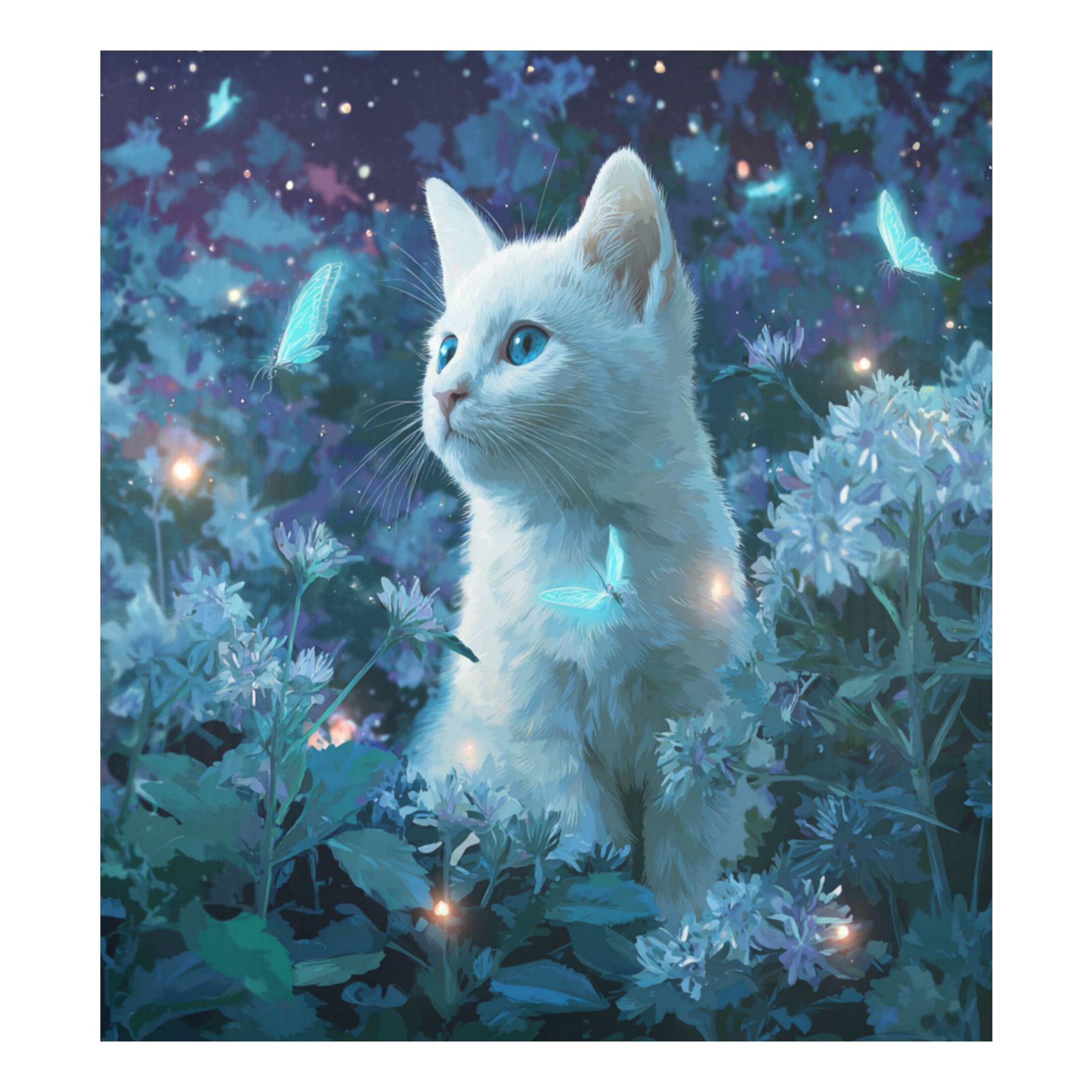 Dishwasher Magnetic Refrigerator Magnet Cover Sticker Home Decorative 23"x26" Quiet White Cat