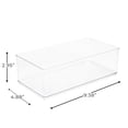 thumbnail image 4 of Mainstays Large Clear Plastic Organizer Bin for Bathroom, 4 of 8