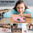 thumbnail image 6 of for iPhone SE 2022 Case, iPhone SE 2020 Case, iPhone 8/7/6s/6 case Ultra Slim with 2Pcs Tempered Glass Screen Protector Full Body Shockproof Phone Case with Invisible Ring Stand, 4.7" Pink, 6 of 15