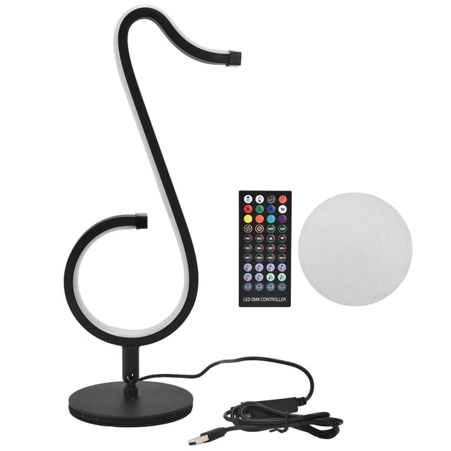Lámpara LED de ambiente con control remoto por aplicación, música, Bluetooth, USB, para dormitorio y hogar.
