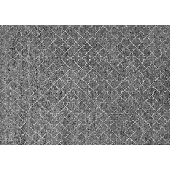 Ahgly Company Indoor Rectangle Oriental Gray Industrial Area Rugs, 7' x 9'