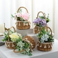 thumbnail image 3 of Home Decoration Rattan Pot Flower Elegant Willow Wicker Diy Baskets Durable Artificial Flowers Basket, 3 of 5