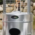 thumbnail image 5 of Paragon - Helios Round Flame Tower Heater with Remote Control - Silver, 5 of 6