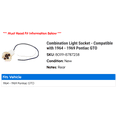 thumbnail image 2 of Combination Light Socket - Compatible with 1964 - 1969 Pontiac GTO 1965 1966 1967 1968, 2 of 2